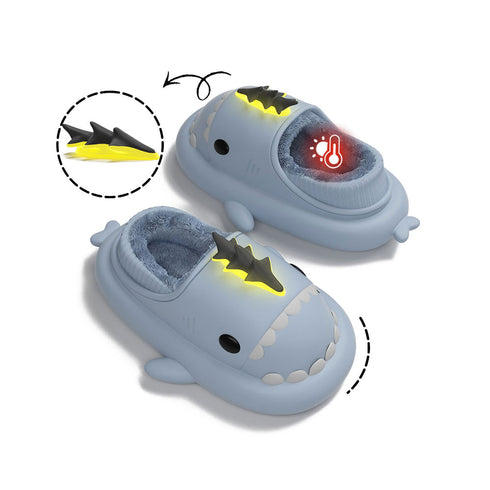 Sharkicks Basic - Hiver, Chaussons Requins Dragon Foudre, Talon Couvert